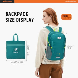 SKYSPER 20L Faltbarer Rucksack Herren Daypack Tagesrucksack Travel Backpack für Outdoor Ausflüge Städtetrips