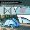 KingCamp Camping Zelt 2-3 Personen Zelt mit Vorzelt leichtes Campingzelt Kompakt Ultraleichte Zelt 3 Mann Zelt Wasserdicht & 