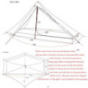 Telomat 3FULGEAR Lanshan1 Pro Outdoor Ultraleichtes Campingzelt für 1 Person 3/4 Saison Professionelles 20D Nylon Doppelseiti