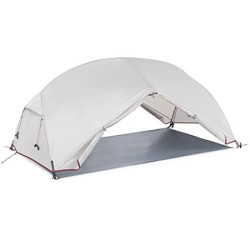 Zelte für Camping 1 2 3 Personen Wasserdichtes Doppelschicht-Außenzelt Aluminiumstange Grau Ultraleichte Einzel-Campingzeltma
