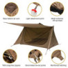 Outdoor-Zelt für Rucksackreisen, schnell aufgebaut, wasserdicht, Campingzelte, regenfest, Wander-Zelt, ultraleicht, Überdachu