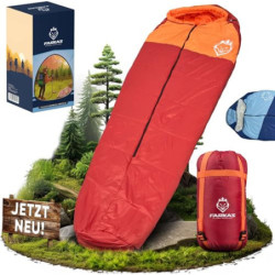 FARKAS Schlafsack Outdoor 3-Jahreszeiten für Erwachsene  Sommer, Frühling, Herbst  Wasserdicht Ultraleicht Schlafsack kleines