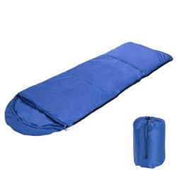 Toboli Schlafsack Blau 210x75cm Deckenschlafsack 950g Erwachsene Ultraleicht Kunstfaser für Camping und Outdoor Campen Erwach