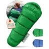 ONLYHIKE® Innovativer 3 Jahreszeiten Schlafsack Outdoor [M] | Mumienschlafsack Kombinierbar & Ultraleicht für Wandern, Trekki