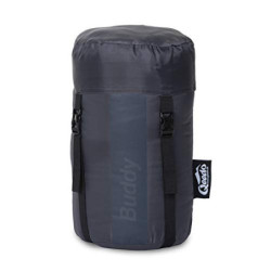 qeedo Buddy Mumienschlafsack - extra breit, groß, leicht, bequem - Sommerschlafsack mit kleinem Packmaß und Soft-Touch-Oberfl