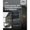 Terra Peak - Wanderrucksack Airant 20 Rückenbelüftung für Damen & Herren mit belüftetem Netz-rücken grün klein - zum Wandern 