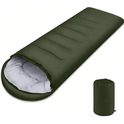Sleeping Bag 4 Season, Single Adult Envelope Sleeping Bag  Blue 