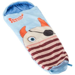 Skandika Sorgenfresser Lillifee Schlafsack für Kinder mit großer Tasche, 170  140 + 30  x 70/45 cm, Polli, Flint, Saggo, Pat,