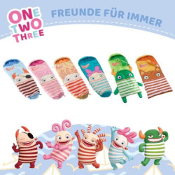 Skandika Sorgenfresser Lillifee Schlafsack für Kinder mit großer Tasche, 170  140 + 30  x 70/45 cm, Polli, Flint, Saggo, Pat,