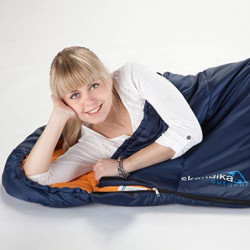 Skandika Doppelschlafsack Iceland | Double/Single Schlafsack mit/ohne Baumwoll-Flanell Innenfutter für Erwachsene, trennbar, 