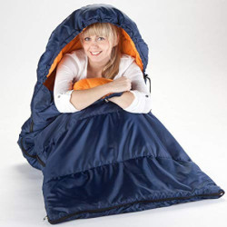 Skandika Doppelschlafsack Iceland | Double/Single Schlafsack mit/ohne Baumwoll-Flanell Innenfutter für Erwachsene, trennbar, 