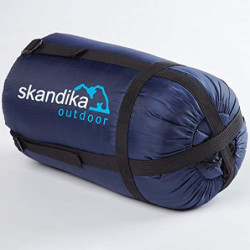 Skandika Doppelschlafsack Iceland | Double/Single Schlafsack mit/ohne Baumwoll-Flanell Innenfutter für Erwachsene, trennbar, 