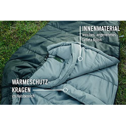 WANDERFALKE® Premium Schlafsack  Alpinist , 3-4 Jahreszeiten +5 bis -10°C für Camping, Wandern, Reise, Outdoor