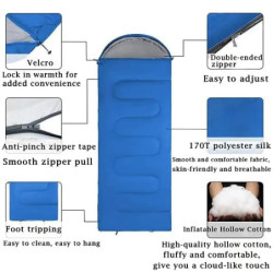 Kai Shuai Schlafsack,Schlafsäcke für Erwachsene,Camping Schlafsack,leicht,wasserdicht,Kaltwetter Deckenschlafsäcke für Hausha