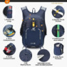 SKYSPER Wanderrucksack 15L Rucksack Klein Tagesrucksack Trekkingrucksack Travel Daypack Wandern Rucksack für Herren Damen