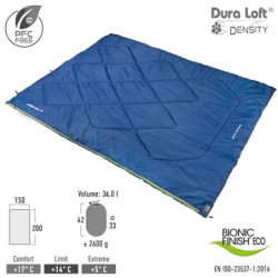 High Peak Ceduna Duo Schlafsack blau