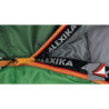 ALEXIKA Unisex-Adult Schlafsack Iceland, rechte Reißverschluss, rot/grau, 230x90x60 cm