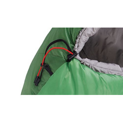 ALEXIKA Unisex-Adult Schlafsack Iceland, rechte Reißverschluss, rot/grau, 230x90x60 cm