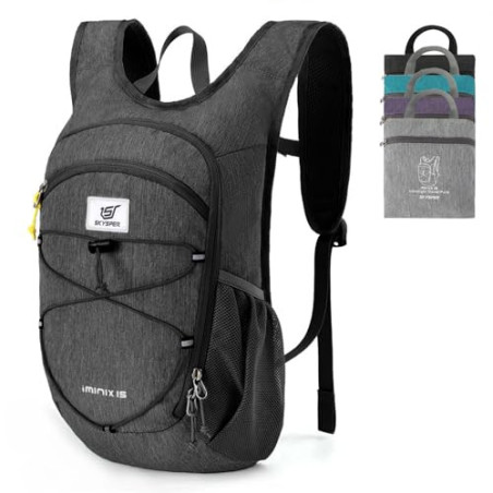 SKYSPER Rucksack Herren 15L/20L Faltbarer Wanderrucksack Klein Tagesrucksack Daypack für Camping Outdoor Wandern