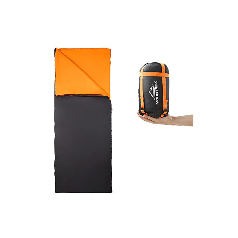 MOUNTREX® Schlafsack - Kleines Packmaß & Ultraleicht 730g Sommer Deckenschlafsack - Outdoor Sommerschlafsack – Camping, Rei MOUNTREX® Schlafsack - Kleines Packmaß & Ultraleicht 730g Sommer Deckenschlafsack - Outdoor Sommerschlafsack – Camping, Rei