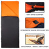 MOUNTREX® Schlafsack - Kleines Packmaß & Ultraleicht  730g  Sommer Deckenschlafsack - Outdoor Sommerschlafsack – Camping, Rei