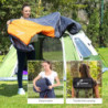 Sportneer Schlafsack Sommer Mumienschlafsack 950g - Kleines Packmaß Leicht Schlafsack Outdoor Sommerschlafsack für Herren Dam