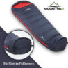 MOUNTREX® Schlafsack - Kleines Packmaß & Ultraleicht  760g  - Outdoor Sommer Schlafsack, Mumienschlafsack  205x80cm  - Kompak