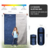 JAICOM Schlafsack - Kleines Packmaß Deckenschlafsack, Leicht & Dünn Sommerschlafsack - für Camping, Outdoor, Erwachsene, Wand