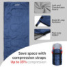 JAICOM Schlafsack - Kleines Packmaß Deckenschlafsack, Leicht & Dünn Sommerschlafsack - für Camping, Outdoor, Erwachsene, Wand