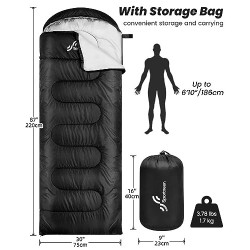 Schlafsack Outdoor für Camping: Sportneer 3-4 Jahreszeiten Sommerschlafsack Schlafsäcke Winter Sleeping Bag Kleines Packmaß T