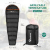 YITAHOME Schlafsack für 3-4 Jahreszeiten, Sommerschlafsack für Outdoor, Camping, Trekking Reisen, Mumienschlafsack Erwachsene