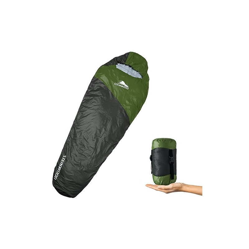 Steinwood Sommerschlafsack Ultra leicht, Schlafsack koppelbar, Camping Schlafsack Outdoor, Deckenschlafsack, Mumienschlafsack Steinwood Sommerschlafsack Ultra leicht, Schlafsack koppelbar, Camping Schlafsack Outdoor, Deckenschlafsack, Mumienschlafsack
