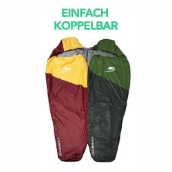 Steinwood Sommerschlafsack Ultra leicht, Schlafsack koppelbar, Camping Schlafsack Outdoor, Deckenschlafsack, Mumienschlafsack