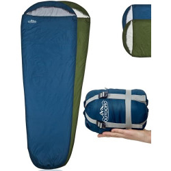 Outdoro ultraleichter Schlafsack 800g - kleines Packmaß - leicht, dünn und warm - Idealer Sommerschlafsack, Mumienschlafsack 