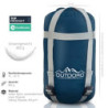 Outdoro ultraleichter Schlafsack 800g - kleines Packmaß - leicht, dünn und warm - Idealer Sommerschlafsack, Mumienschlafsack 