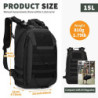 HUNTVP 15L Mini Rucksack Taktisch Wanderrucksack Molle Schultasche Wasserdicht Daypack Militärisch Schulrucksack Studenttasch