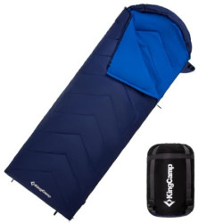 KingCamp Schlafsack, warm und leicht, Innen- und Außendesign, komplett entfaltbar, wasserabweisend und langlebig, Schlafsack 
