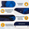 KingCamp Schlafsack, warm und leicht, Innen- und Außendesign, komplett entfaltbar, wasserabweisend und langlebig, Schlafsack 