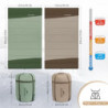 Naturehike Schlafsack aus Baumwolle 3-4 Jahreszeiten Wasserdichter Leichter Deckenschlafsack für Camping, Reisen und Outdoor-