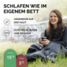 MONTARAY Deckenschlafsack ohne Kapuze 3°C INKL. KISSEN - Outdoor Winter-Schlafsack & Sommer-Schlafsack 150GSM 3-4 Jahreszeite