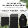 MONTARAY Deckenschlafsack ohne Kapuze 3°C INKL. KISSEN - Outdoor Winter-Schlafsack & Sommer-Schlafsack 150GSM 3-4 Jahreszeite