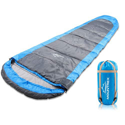 MOUNTREX® Schlafsack – Ultraleicht & Kompakt  850g  - Outdoor Sommerschlafsack - Mumienschlafsack  205x75cm  - Kleines Packma