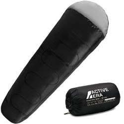 Active Era Mumienschlafsack - Schlafsack Sommer, Frühling, Herbst, 10°C bis 18°- Indoor und Outdoor Camping, Festivals - Slee