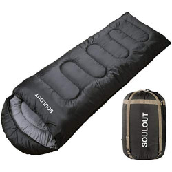 SOULOUT Schlafsack 3-4 Jahreszeiten - Winter Schlafsack Wasserdichter Leichter Deckenschlafsack für Camping, Reisen und Outdo