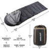 SOULOUT Schlafsack 3-4 Jahreszeiten - Winter Schlafsack Wasserdichter Leichter Deckenschlafsack für Camping, Reisen und Outdo