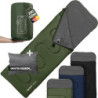 MONTARAY Deckenschlafsack mit Kapuze bis -5°C INKL. KISSEN - Outdoor Winter-Schlafsack & Sommer-Schlafsack 280GSM 3-4 Jahresz