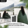 MONTARAY Deckenschlafsack mit Kapuze bis -5°C INKL. KISSEN - Outdoor Winter-Schlafsack & Sommer-Schlafsack 280GSM 3-4 Jahresz