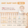 Yoofoss Baby Schlafsack Baumwolle 2.5 TOG Warm Baby Winterschlafsack Weich Babyschlafsack Neugeborene im 0-6 Monaten Perfekte