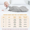 Yoofoss Baby Schlafsack Baumwolle 2.5 TOG Warm Baby Winterschlafsack Weich Babyschlafsack Neugeborene im 0-6 Monaten Perfekte