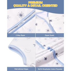 Lictin Baby Schlafsack 2.5 TOG Baumwolle Winterschlafsack Baby Warm Schlafsack Baby Weich Baby Schlafsack Neugeboren Schlafsa